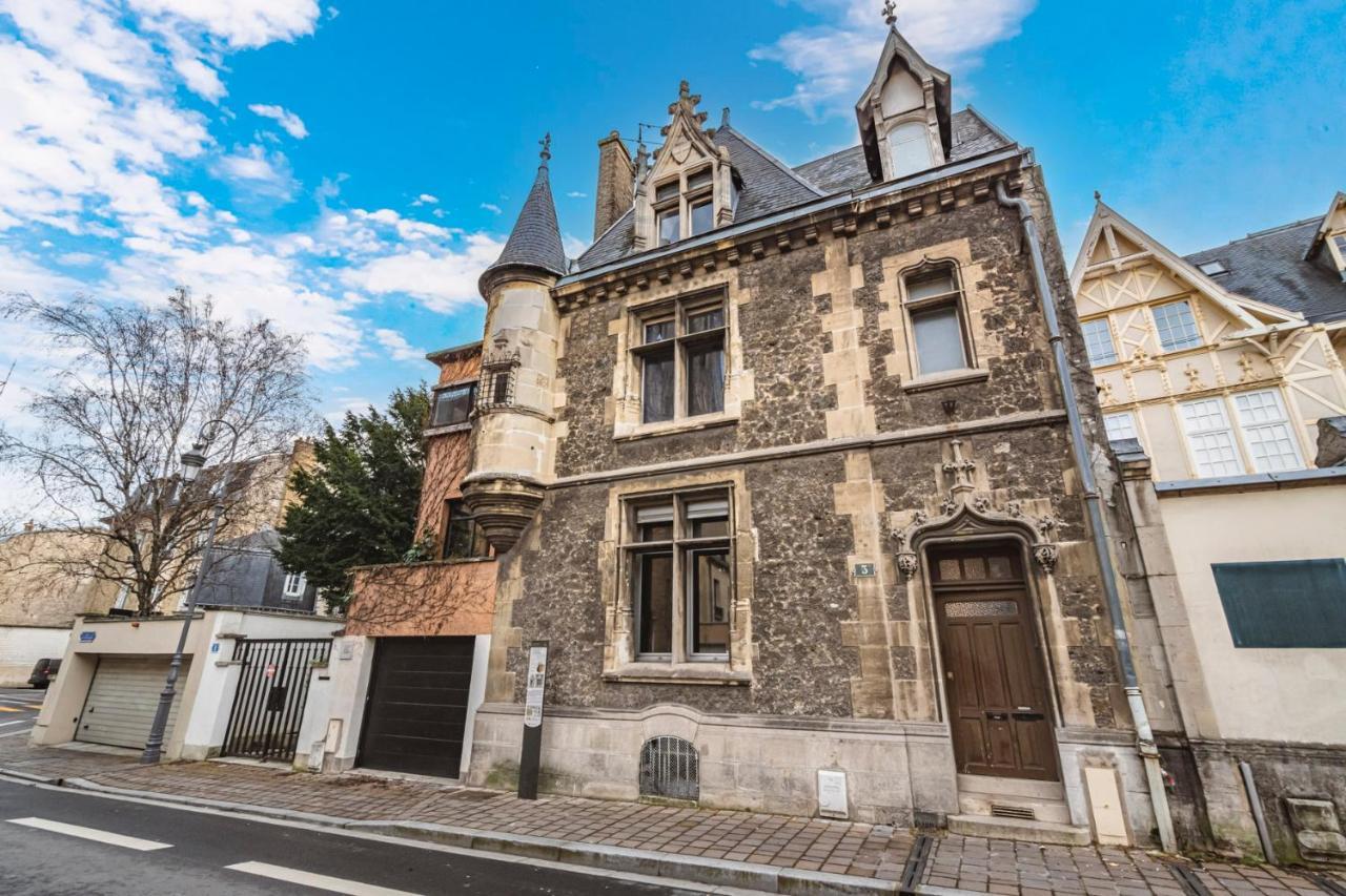兰斯Tournelles Vue Cathedrale- Maison Climatisee Du Xvie Siecle Classee公寓 外观 照片